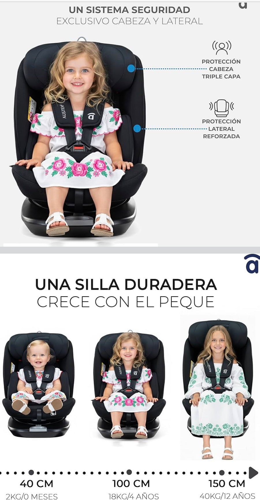 Car seat - Group 0/1/2/3 Asalvo Austten 2 I-size (40cm - 150cm) Isofix