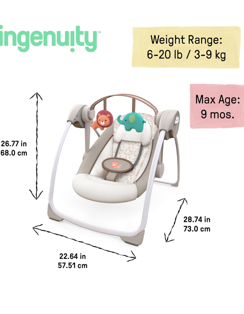 Swing / Ingenuity / Comfort 2 Go - Cosy Kingdom