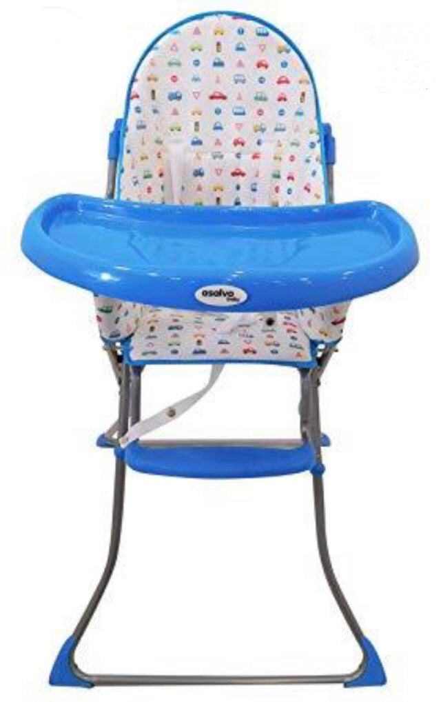 Highchairs- Foldable with removable tray.