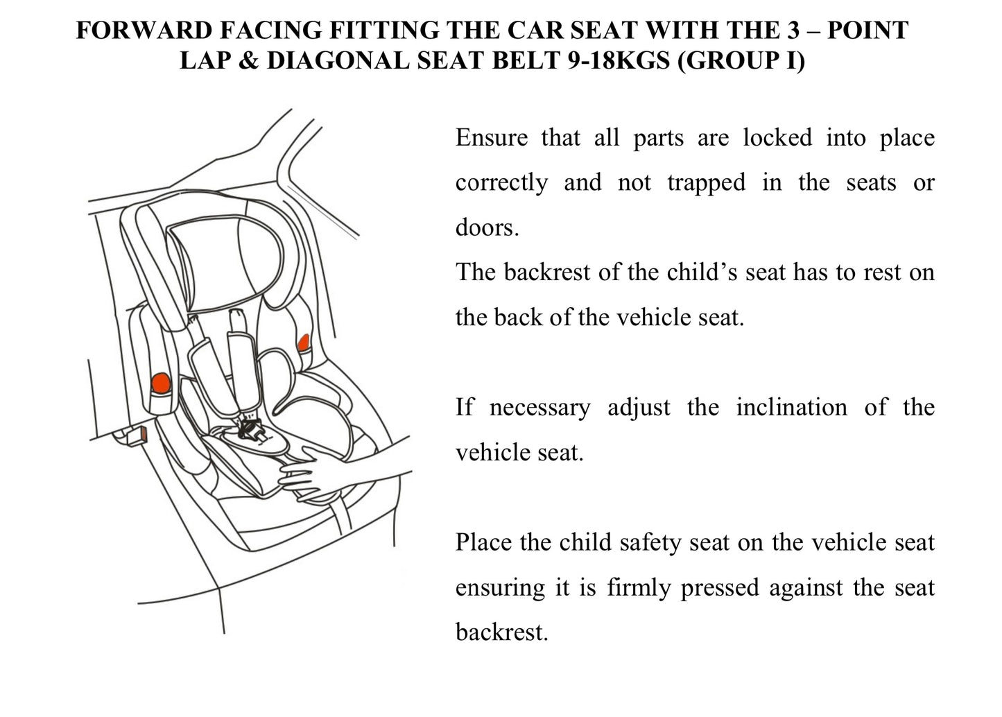Car Seat - Group 1/2/3 / Bebe Style / Light Grey