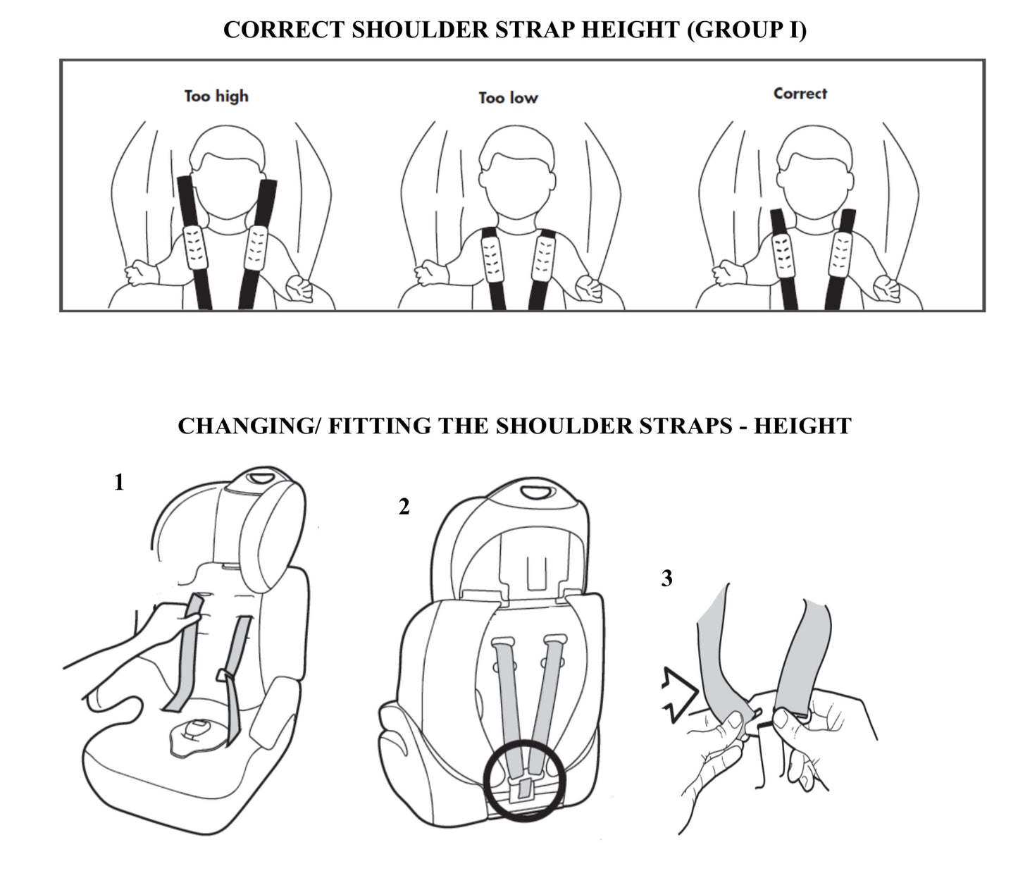 Car Seat - Group 1/2/3 / Bebe Style / Light Grey