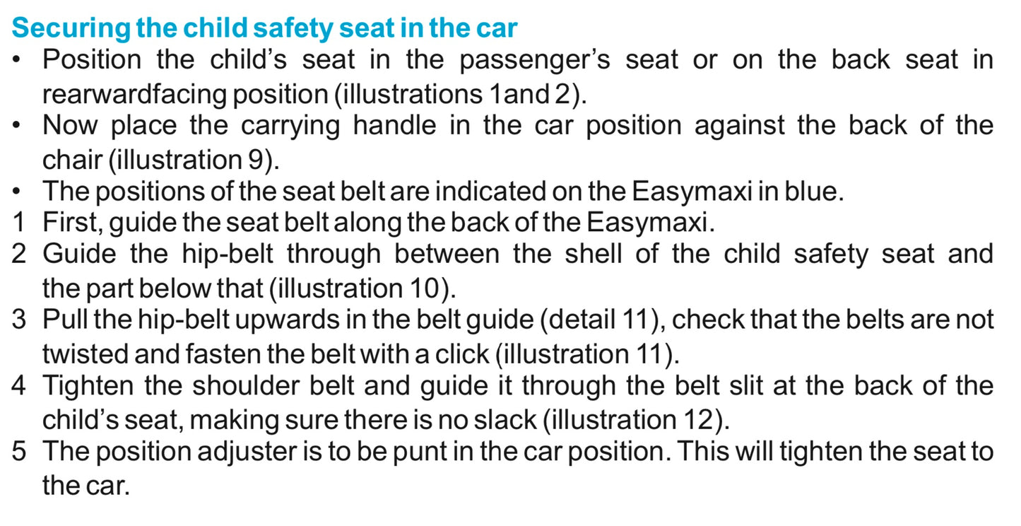 Car Seat  - Group 0+  /  Bebe Car Easy Maxi / Navy